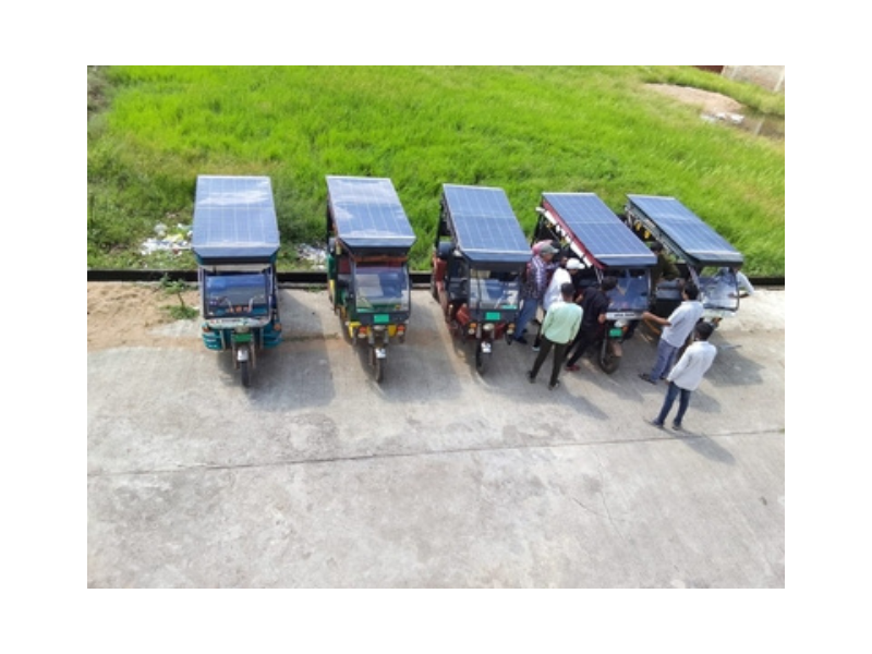 Retrofitting Solar Powered e-Rickshaw