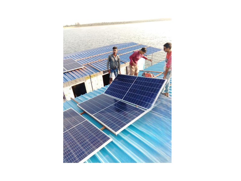 Solar PV at Floating House Gangrel Dam